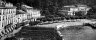 Piazza del traghetto e Hotel Bretagne in una antica cartolina___The square with  - 